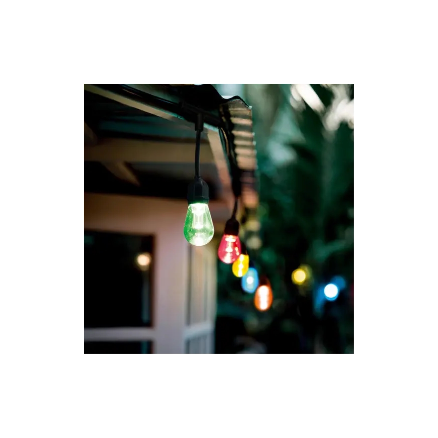 Ledvance - LED RGBW Aptumšojama āra virtene SMART+ STRING 12xLED/0,37W/230V IP44 Wi-Fi