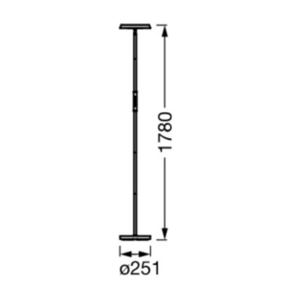 Ledvance - LED RGBW Aptumšojama grīdas stāvlampa SMART+ FLOOR LED/13,5W/230V 2700-5000K Wi-Fi