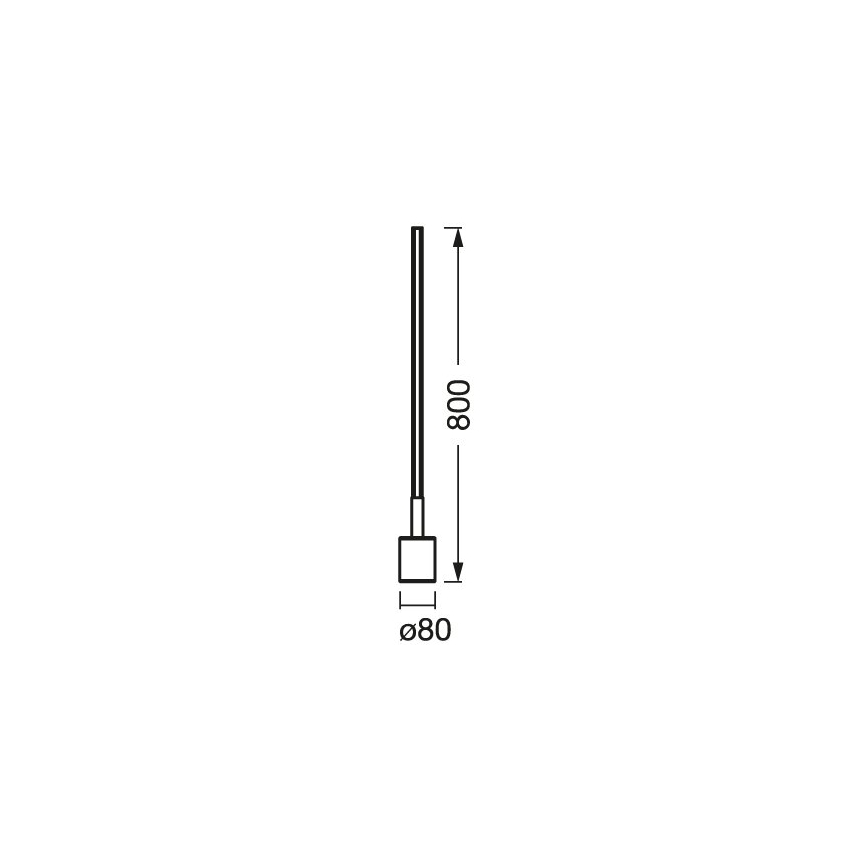 Ledvance - LED RGBW Aptumšojama grīdas stāvlampa SMART+ FLOOR LED/8W/230V 2700-6500K Wi-Fi melna + tālvadības pults