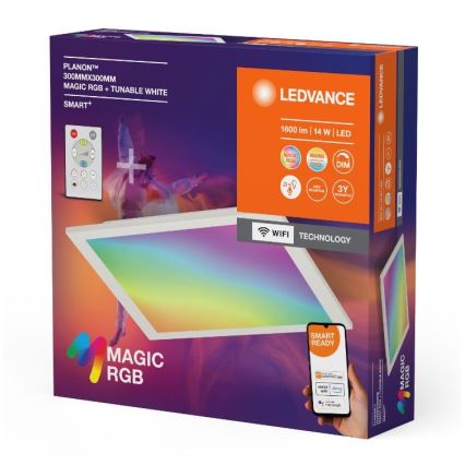 Ledvance - LED RGBW Aptumšojama griestu lampa SMART+ MAGIC LED/14W/230V 2700-6500K Wi-Fi + tālvadības pults