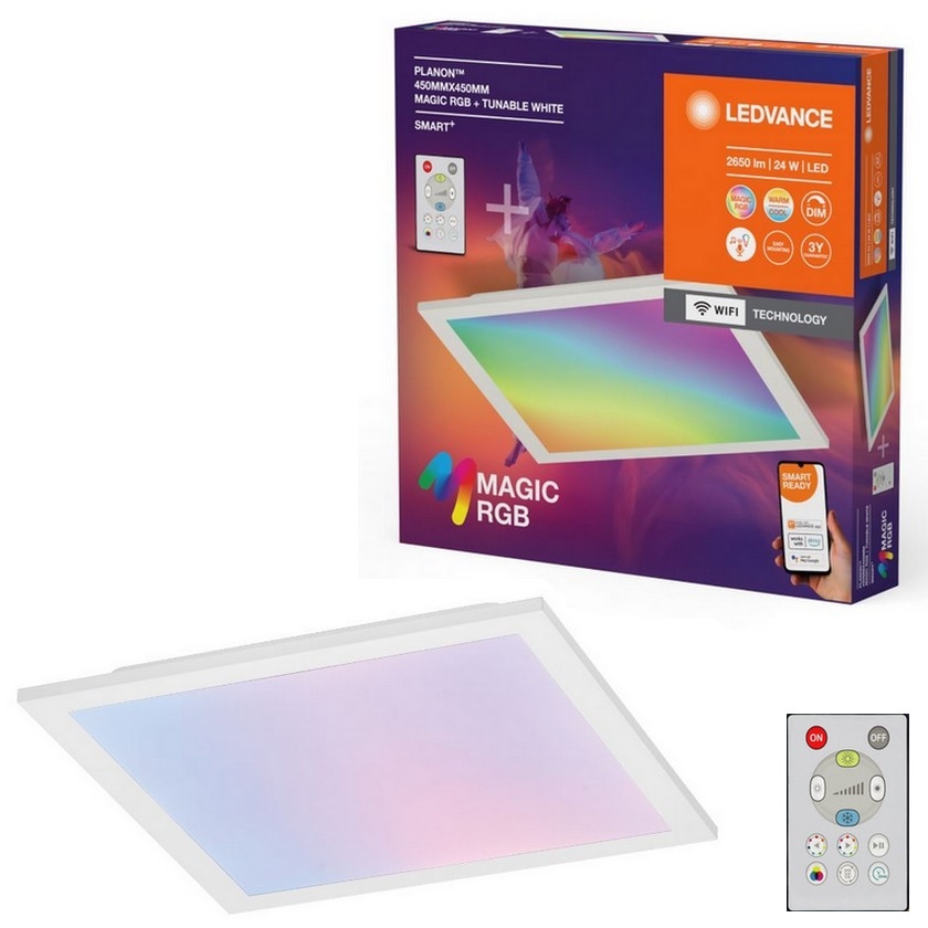 Ledvance - LED RGBW Aptumšojama griestu lampa SMART+ MAGIC LED/24W/230V 2700-6500K Wi-Fi + tālvadības pults
