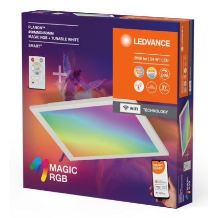 Ledvance - LED RGBW Aptumšojama griestu lampa SMART+ MAGIC LED/24W/230V 2700-6500K Wi-Fi + tālvadības pults