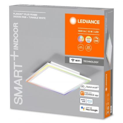 Ledvance - LED RGBW Aptumšojama griestu lampa SMART+ PLANON LED/18W/230V 2700-6500K Wi-Fi