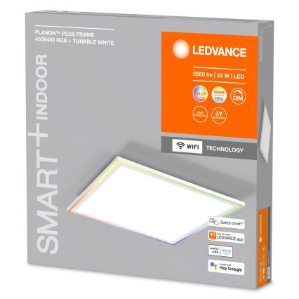 Ledvance - LED RGBW Aptumšojama griestu lampa SMART+ PLANON LED/24W/230V 2700-6500K Wi-Fi