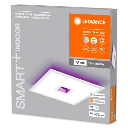 Ledvance - LED RGBW Aptumšojama griestu lampa SMART+ PLANON LED/24W/230V 2700-6500K Wi-Fi