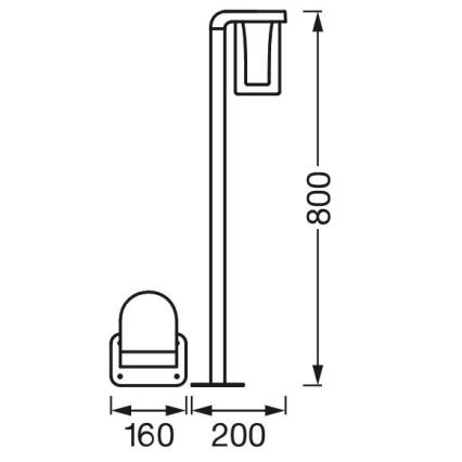 Ledvance - LED RGBW Aptumšojama āra lampa SMART+ CASCADE LED/10W/230V Wi-Fi IP44