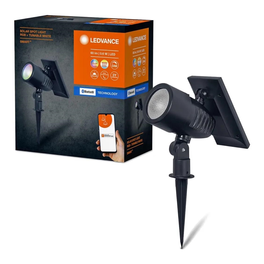 Ledvance - LED RGBW Aptumšojama saules enerģijas lampa SMART+ SOLAR LED/0,6W/3,7V 2000 mAh 3000-6500K IP44
