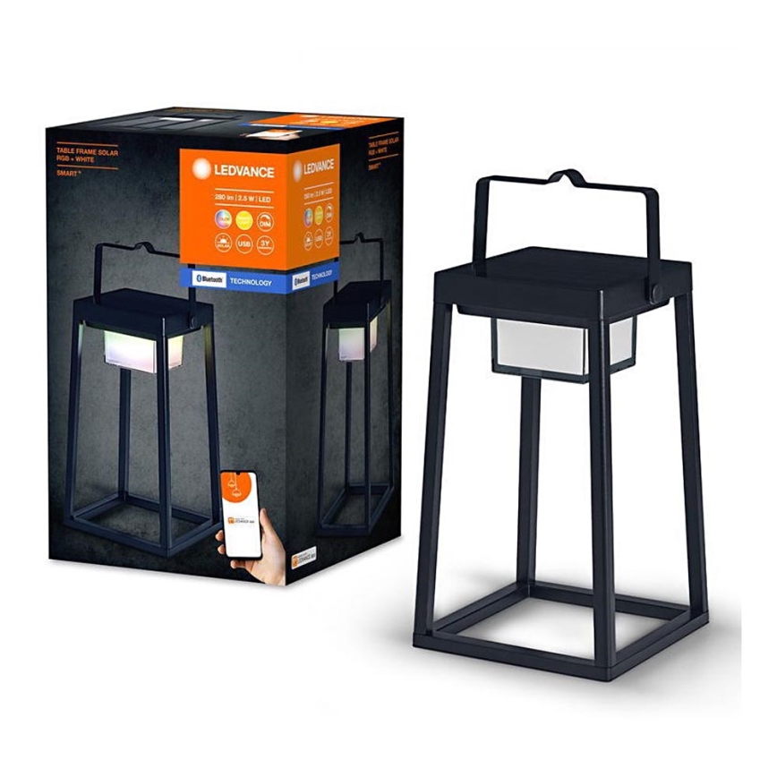 Ledvance - LED RGBW Aptumšojama saules enerģijas lampa SMART+ TABLE LED/2,5W/3,7V 2200 mAh IP44