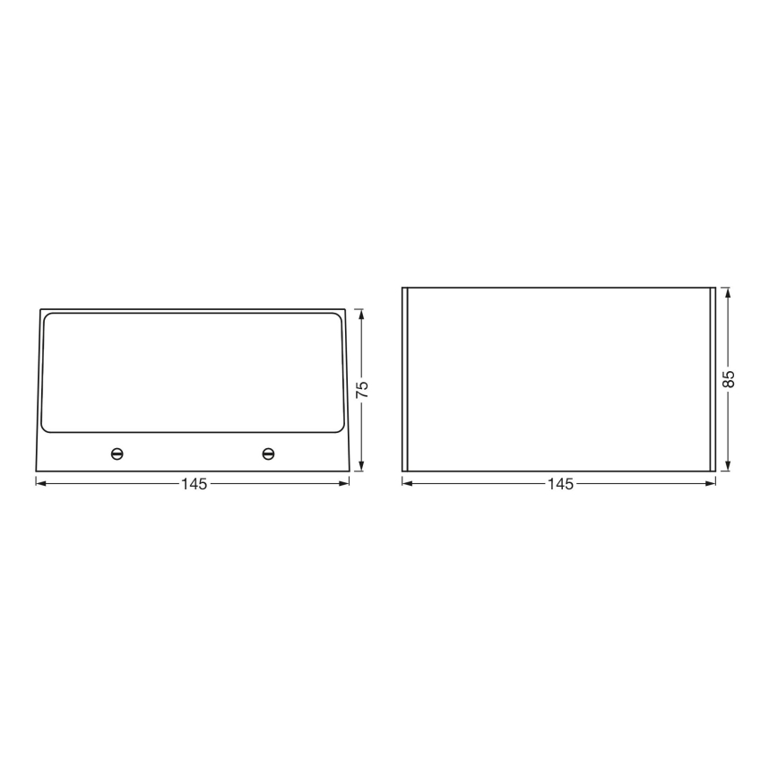 Ledvance - LED RGBW Aptumšojams āra sienas gaismeklis SMART+ BRICK LED/14W/230V Wi-Fi IP44