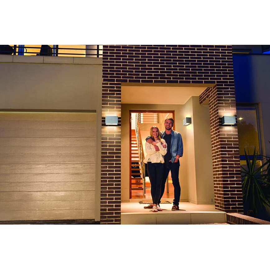 Ledvance - LED RGBW Aptumšojams āra sienas gaismeklis SMART+ BRICK LED/14W/230V Wi-Fi IP44