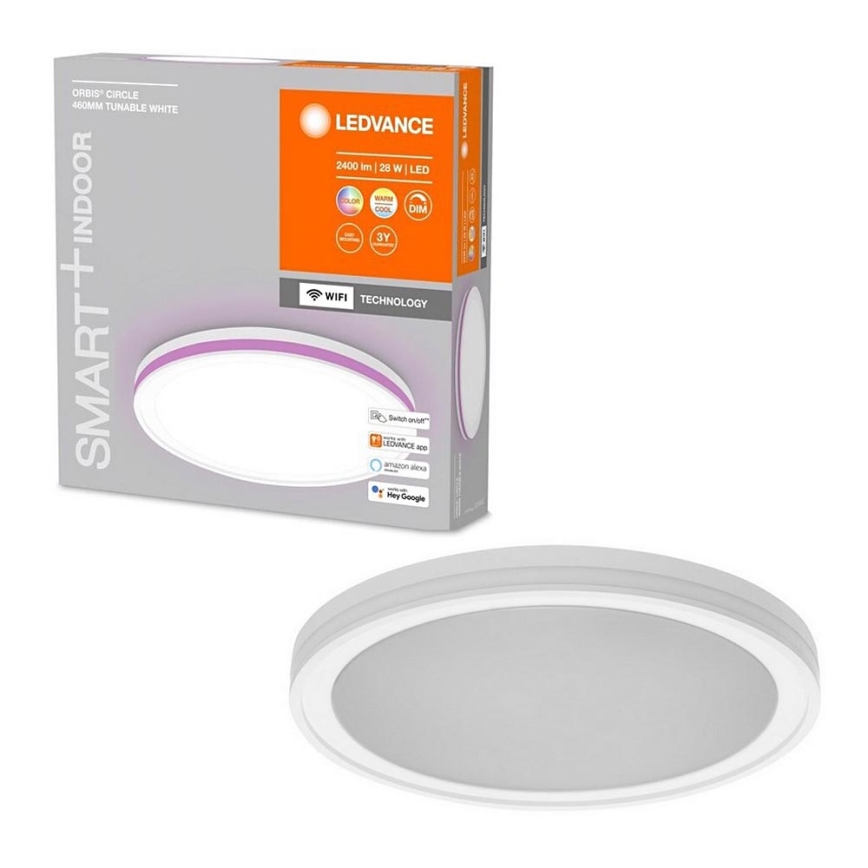 Ledvance - LED RGBW Aptumšojams griestu gaismeklis SMART+ CIRCLE LED/28W/230V 3000-6500K Wi-Fi