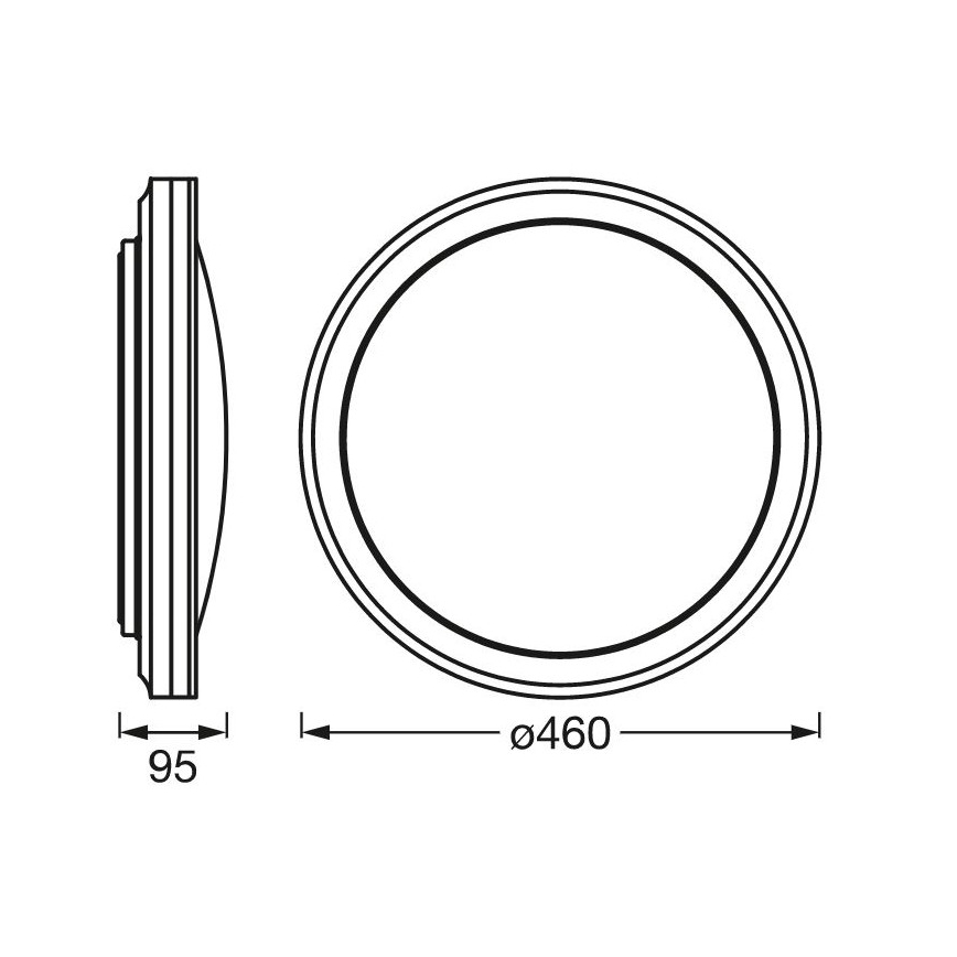 Ledvance -LED RGBW Aptumšojams griestu gaismeklis SMART+ CIRCLE LED/28W/230V Wi-Fi