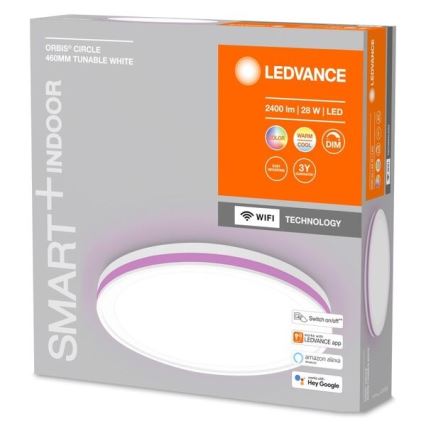 Ledvance - LED RGBW Aptumšojams griestu gaismeklis SMART+ CIRCLE LED/28W/230V 3000-6500K Wi-Fi