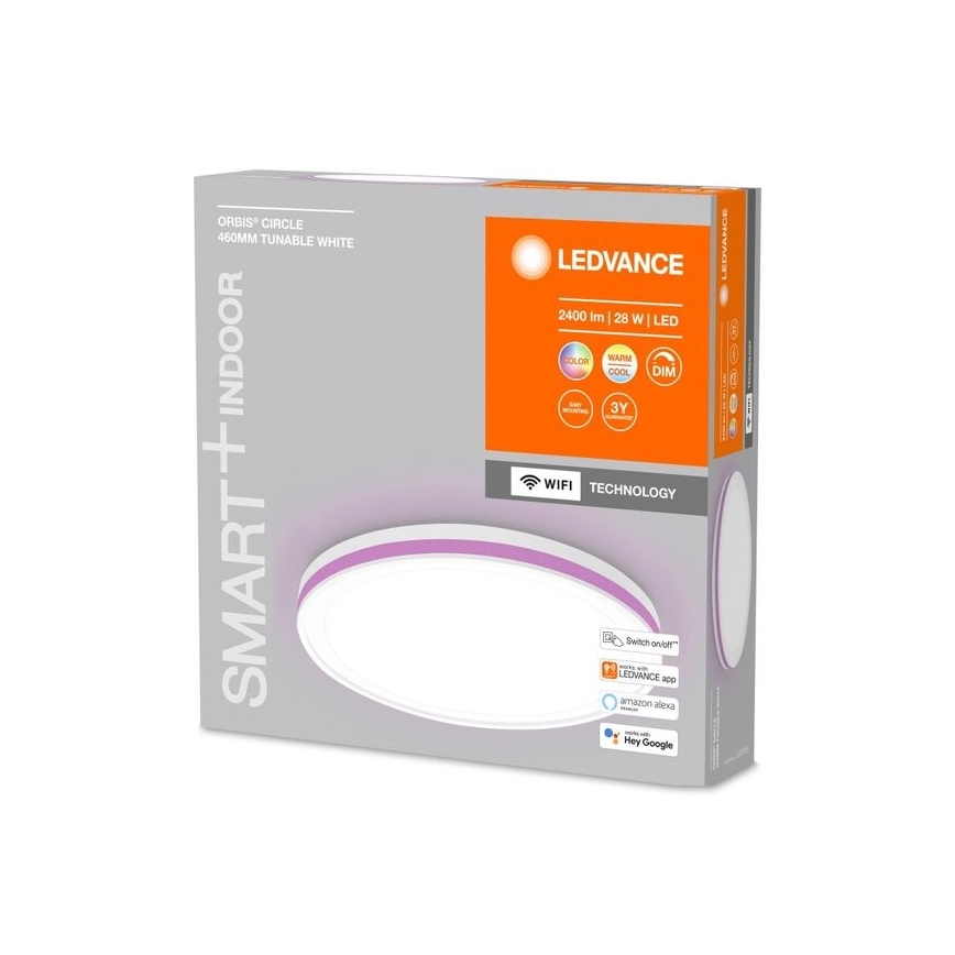 Ledvance - LED RGBW Aptumšojams griestu gaismeklis SMART+ CIRCLE LED/28W/230V 3000-6500K Wi-Fi