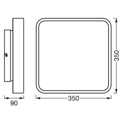 Ledvance - LED RGBW Aptumšojams griestu gaismeklis SMART+ ORBIS LED/28W/230V 3000-6500K Wi-Fi balts