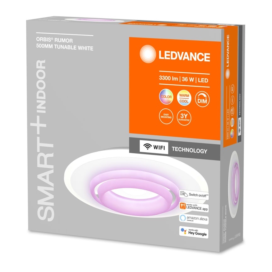 Ledvance - LED RGBW Aptumšojams griestu gaismeklis SMART+ ORBIS LED/32W/230V Wi-Fi