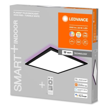 Ledvance - LED RGBW Aptumšojams panelis SMART+ PLANON LED/28W/230V 3000-6500K Wi-Fi + tālvadības pults