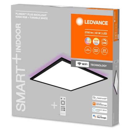 Ledvance - LED RGBW Aptumšojams virsapmetuma panelis SMART+ PLANON LED/40W/230V Wi-Fi + tālvadības pults