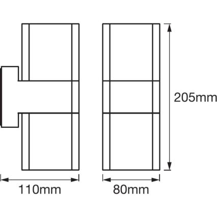 Ledvance - LED RGBW Āra sienas gaismeklis SMART+ CUBE LED/13,5W/230V IP44 Wi-Fi