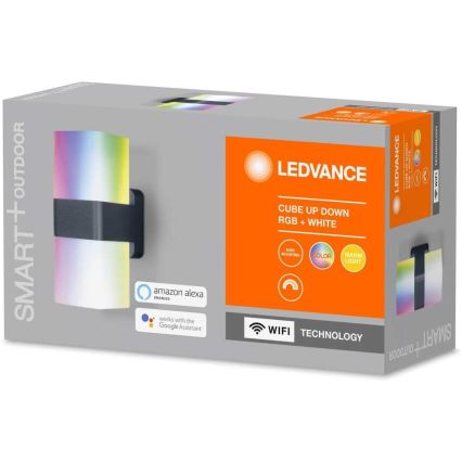 Ledvance - LED RGBW Āra sienas gaismeklis SMART+ CUBE LED/13,5W/230V IP44 Wi-Fi