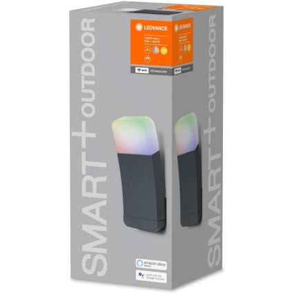 Ledvance - LED RGBW Āra sienas gaismeklis SMART+ CURVE LED/9W/230V IP44