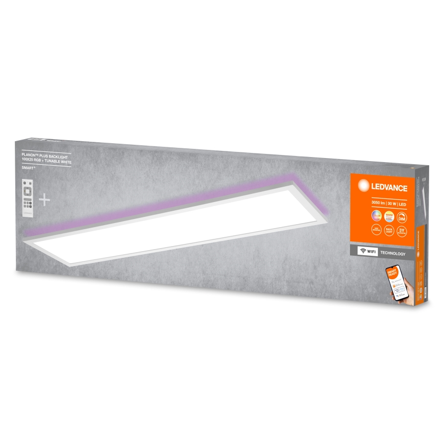 Ledvance - LED RGBW regulējams panelis SMART+ PLANON LED/30W/230V 3000-6500K Wi-Fi 100x25 cm + tālvadības pults