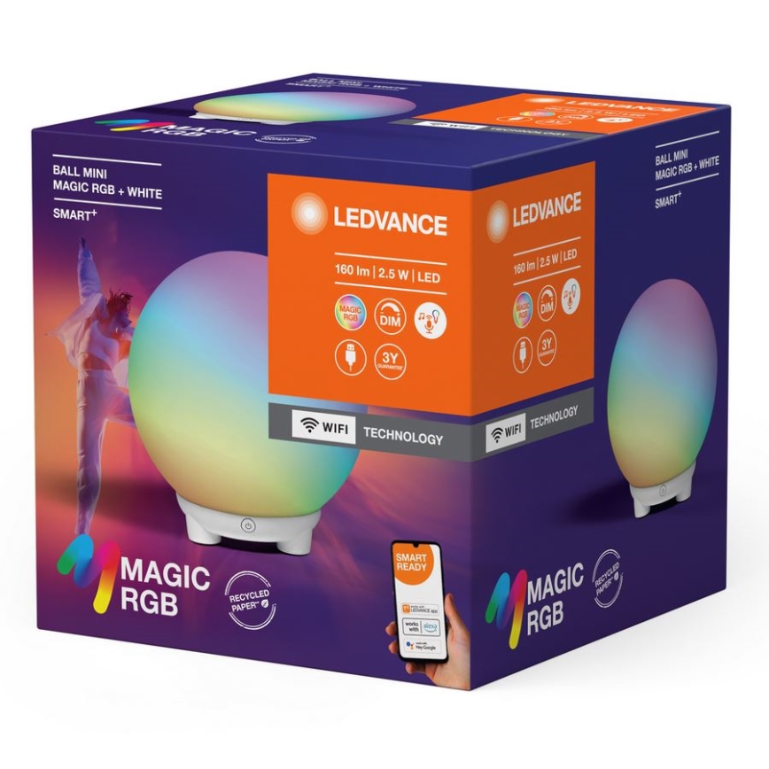 Ledvance - LED RGBW regulējama galda lampa SMART+ MAGIC LED/2,5W/5V 2200-6500K Wi-Fi