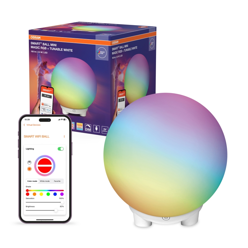 Ledvance - LED RGBW regulējama uzlādējamā galda lampa SMART+ MAGIC LED/2,5W/5V 2200-6500K Wi-Fi balta