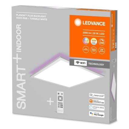 Ledvance - LED RGBW panelis ar regulējamu spilgtumu SMART+ PLANON LED/28W/230V 45x45 cm Wi-Fi + tālvadība