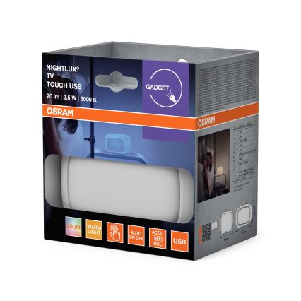 Ledvance - LED RGBW skārienjutīga bērnu naktslampiņa TOUCH LED/2,5W/5V