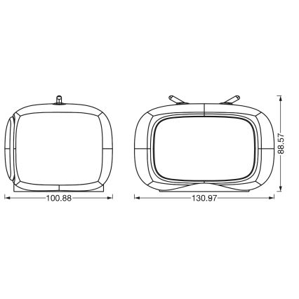 Ledvance - LED RGBW skārienjutīga bērnu naktslampiņa TOUCH LED/2,5W/5V