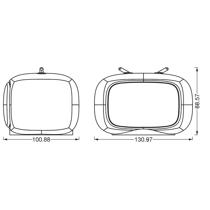 Ledvance - LED RGBW skārienjutīga bērnu naktslampiņa TOUCH LED/2,5W/5V