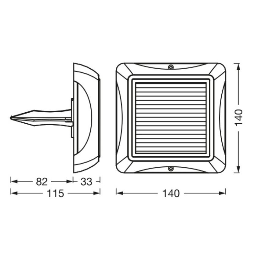 Ledvance - LED Aptumšojama saules enerģijas lampa ENDURA STYLE SOLAR LED/1,2W/3,7V 2000 mAh IP65