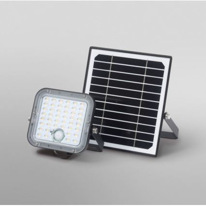 Ledvance - LED Aptumšojams saules enerģijas prožektors ar sensoru FLOOD SPLIT LED/10W/3,2V 5000 mAh IP65 + tālvadības pults