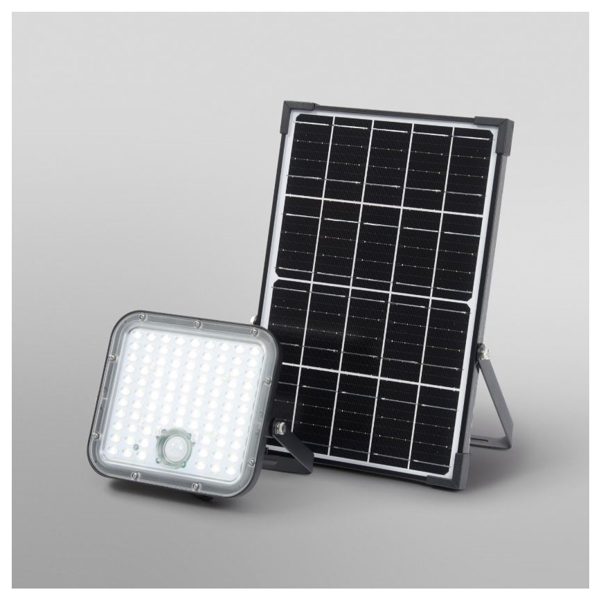 Ledvance - LED Aptumšojama saules enerģijas Prožektors ar sensoru FLOOD SPLIT LED/30W/6,4V IP65 + tālvadības pults