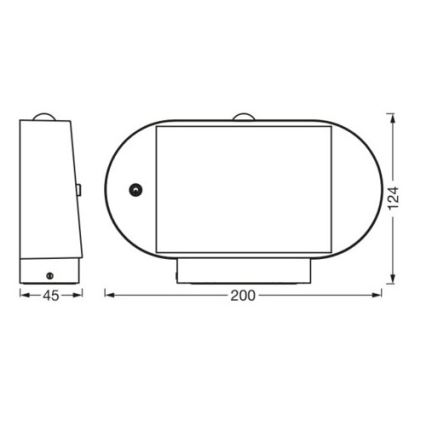 Ledvance-LED Saules enerģijas sienas lampa ar sensoru ENDURA STYLE LED/4W/3,7V IP44