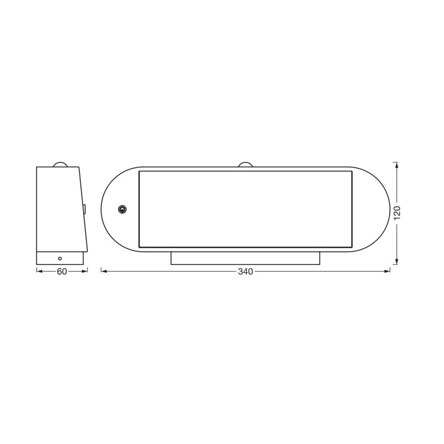 Ledvance-LED Saules enerģijas sienas lampa ar sensoru ENDURA STYLE LED/6W/7,4V IP44