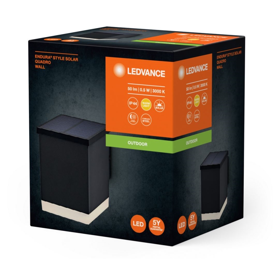Ledvance - LED Saules enerģijas sienas lampa ENDURA STYLE SOLAR LED/0,5W/2,4V 1200 mAh IP44
