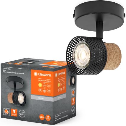 Ledvance - LED Starmetis DECOR CORK 1xGU10/3,4W/230V