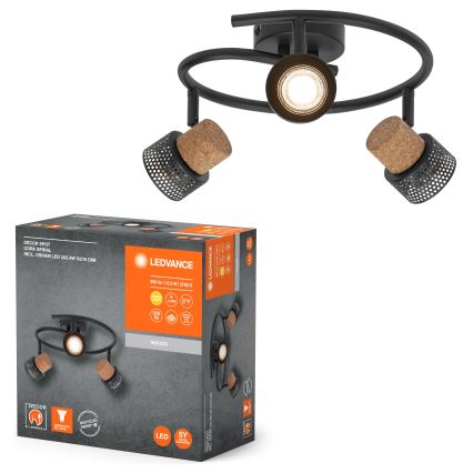 Ledvance - LED Starmetis DECOR CORK 3xGU10/3,4W/230V