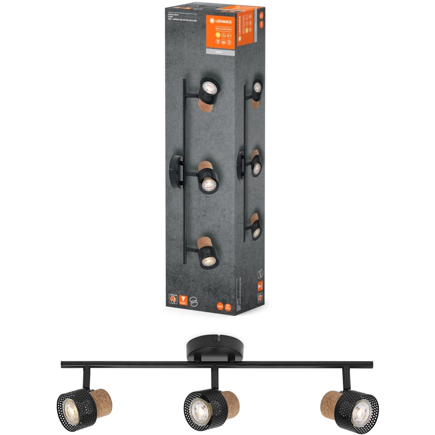Ledvance - LED Starmetis DECOR CORK 3xGU10/3,4W/230V