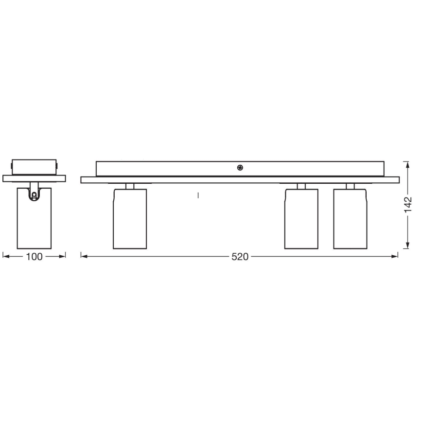 Ledvance - LED Starmetis DECOR MERCURY 3xGU10/3,4W/230V