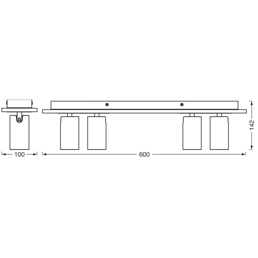 Ledvance - LED Starmetis DECOR MERCURY 4xGU10/3,4W/230V