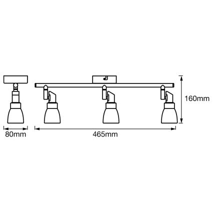 Ledvance - LED Starmetis SPOT 3xG9/2W/230V