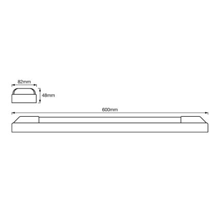 Ledvance - LED Underline gaismeklis POWER BATTEN 2xLED/12W/230V 4000K