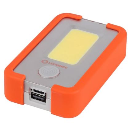 Ledvance - LED Uzlādējams lukturis ar ārējo akumulatoru FLASHLIGHT LED/4W/5V 3000mAh IPX2