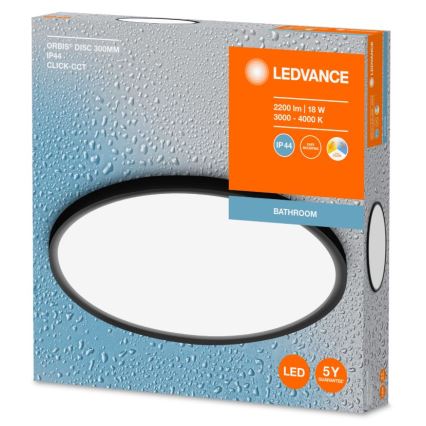 Ledvance - LED vannas istabas griestu lampa DISC LED/18W/230V 3000/4000K IP44