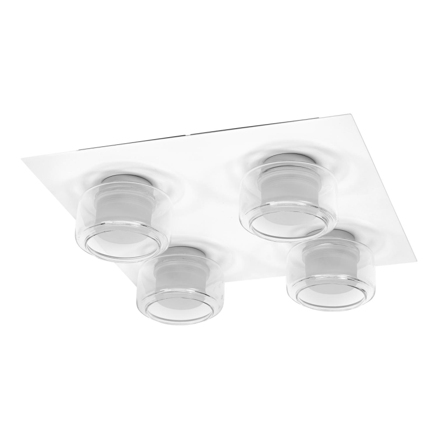 Ledvance - LED Vannas istabas griestu lampa ORBIS FLAME 4xLED/5,5W/230V 3000/4000K IP44 balta