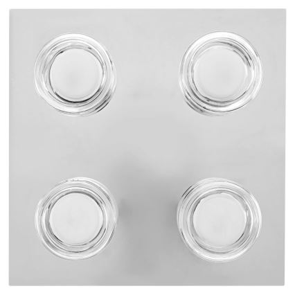 Ledvance - LED Vannas istabas griestu lampa ORBIS FLAME 4xLED/5,5W/230V 3000/4000K IP44 hroms