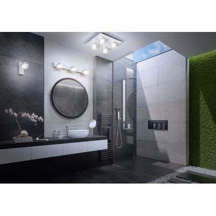 Ledvance - LED Vannas istabas sienas lampa ORBIS FLAME 2xLED/5,5W/230V 3000/4000K IP44 balta